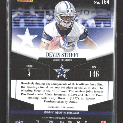 2014 Panini Elite Turn of the Century Devin Street #164 Green RC 190/199
