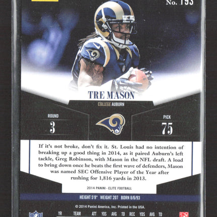 2014 Panini Elite Turn of the Century Tre Mason #193 Green RC 134/199