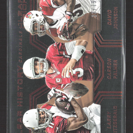2016 Panini Clear Vision Carson Palmer Larry Fitzgerald David Johnson #13 33/79