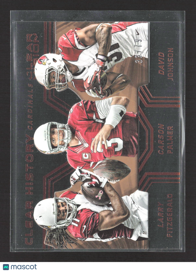 2016 Panini Clear Vision Carson Palmer Larry Fitzgerald David Johnson #13 33/79