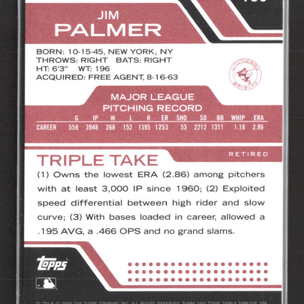 2008 Topps Triple Threads Jim Palmer #108 0857/1350