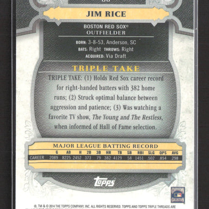 2014 Topps Triple Threads Jim Rice #88