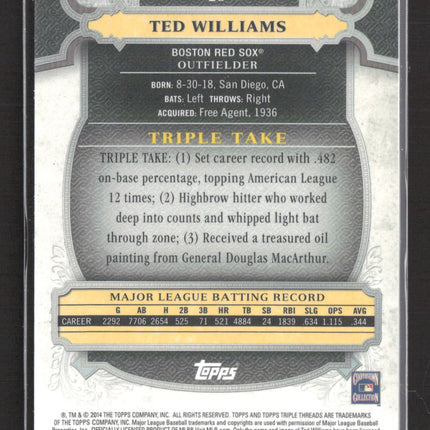 2014 Topps Triple Threads Ted Williams #25
