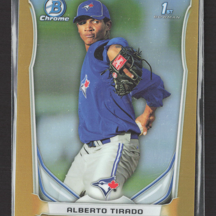 2014 Bowman Chrome Alberto Tirado #BCP8 Gold Refractor 12/50 1st Bowman