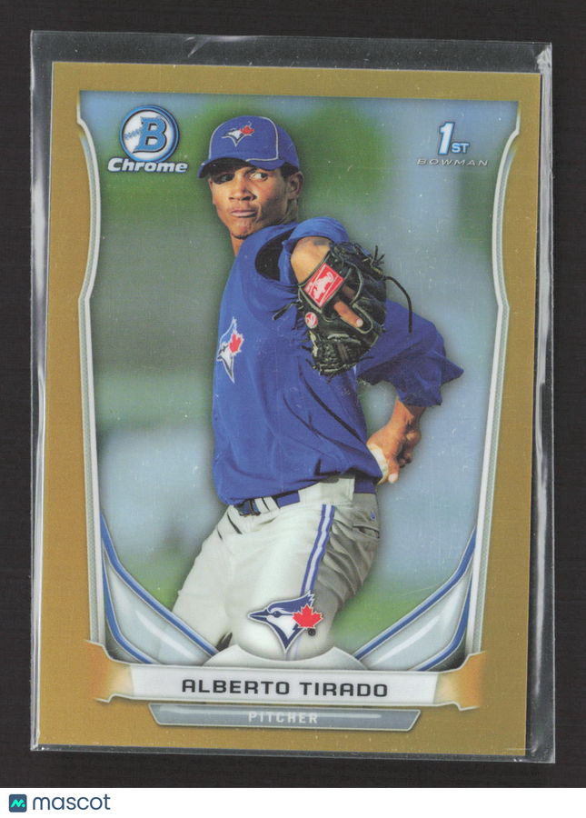 2014 Bowman Chrome Alberto Tirado #BCP8 Gold Refractor 12/50 1st Bowman
