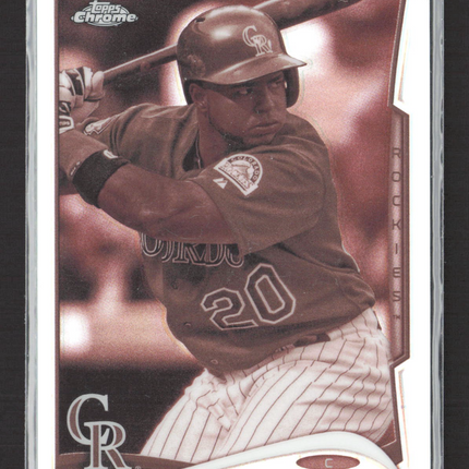 2014 Topps Chrome Wilin Rosario #40 Sepia Refractor 52/75