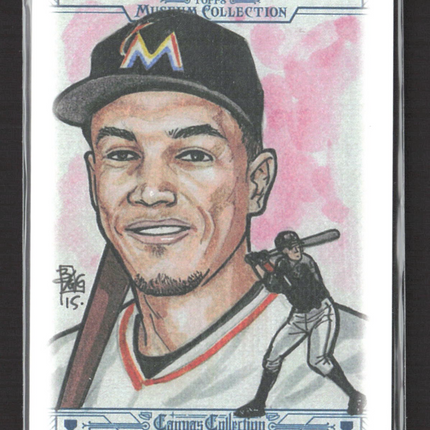 2015 Topps Museum Canvas Collection Giancarlo Stanton #CCR-37 Reproduction