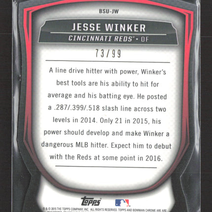 2015 Bowman Chrome Bowman Scouts' Updates Jesse Winker #BSU-JW /99