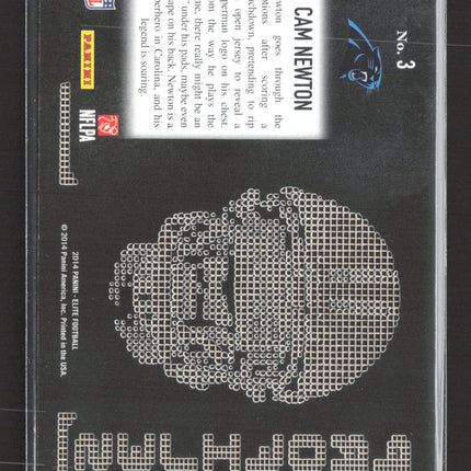 2014 Panini Elite Football Cam Newton #3 Profiles