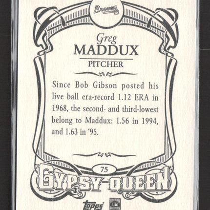 2014 Topps Gypsy Queen Greg Maddux #75 Blue