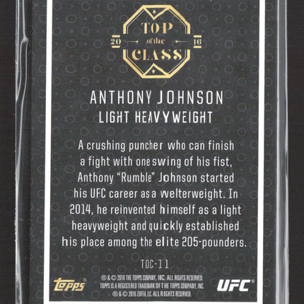 2016 Topps UFC Top of the Class Anthony Johnson #TOC-11