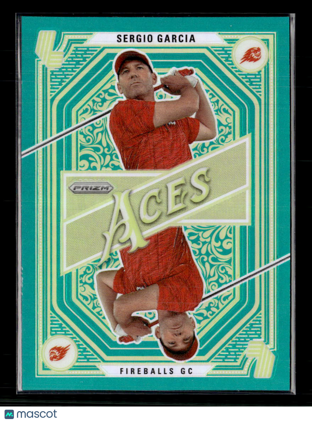 2025 Panini Prizm LIV Golf Aces Sergio Garcia #4 Teal /275