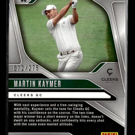 2025 Panini Prizm LIV Golf Martin Kaymer #69 Teal 072/275