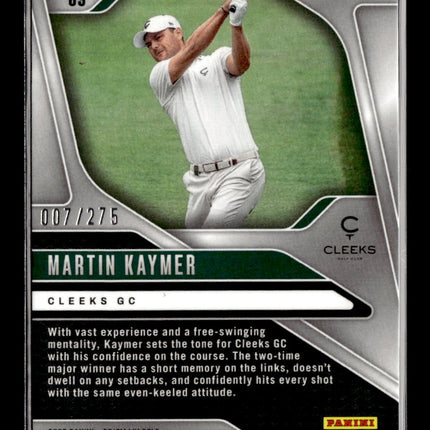 2025 Panini Prizm LIV Golf Martin Kaymer #69 Teal 007/275