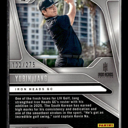 2025 Panini Prizm LIV Golf Yubin Jang #16 Teal 102/275 RC