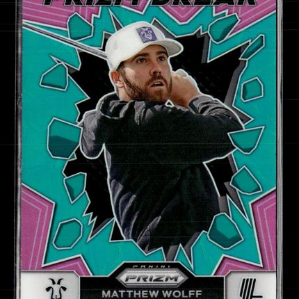 2024 Panini Prizm LIV Golf Prizm Break Matthew Wolff #3 Teal /275