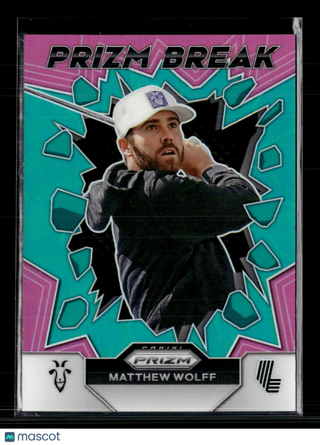 2024 Panini Prizm LIV Golf Prizm Break Matthew Wolff #3 Teal /275