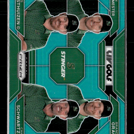 2024 Panini Prizm LIV Golf Schwartzel Burmester Grace Oosthuizen #67 Teal /275