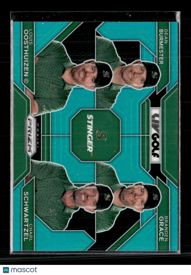 2024 Panini Prizm LIV Golf Schwartzel Burmester Grace Oosthuizen #67 Teal /275