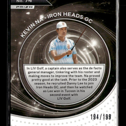 2024 Panini Prizm LIV Golf Captains Kevin Na #74 Teal /275