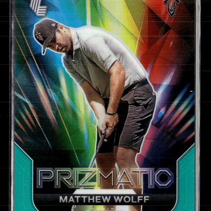 2024 Panini Prizm LIV Golf Prizmatic Matthew Wolff #9 Teal /275