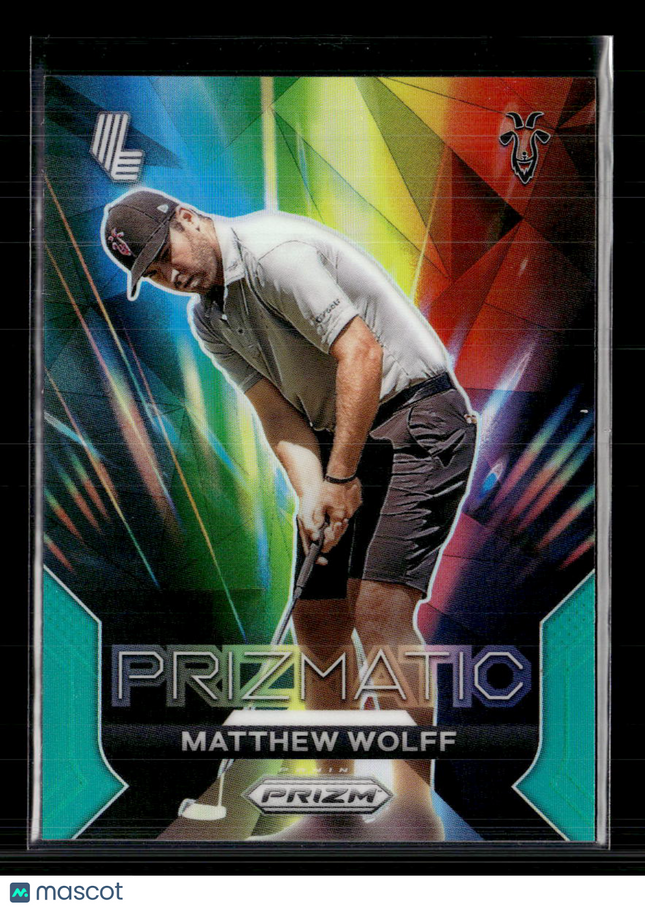 2024 Panini Prizm LIV Golf Prizmatic Matthew Wolff #9 Teal /275