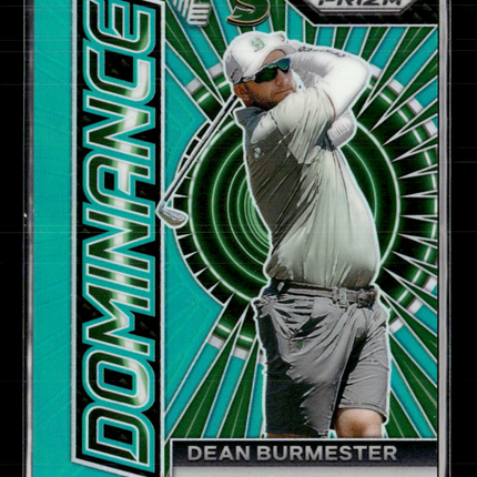 2024 Panini Prizm LIV Golf Dominance Dean Burmester #8 Teal /275
