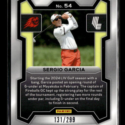 2024 Panini Prizm LIV Golf Sergio Garcia #54 Silver 131/299