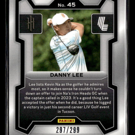2024 Panini Prizm LIV Golf Danny Lee #45 Silver 297/299