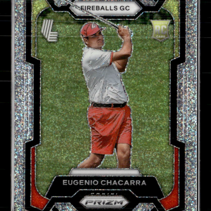 2024 Panini Prizm LIV Golf Eugenio Chacarra #21 Silver Sparkle RC 156/299
