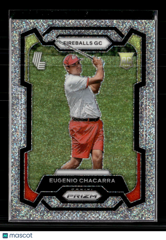 2024 Panini Prizm LIV Golf Eugenio Chacarra #21 Silver Sparkle RC 156/299