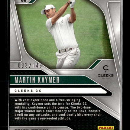 2025 Panini Prizm LIV Golf Captains Martin Kaymer #69 Blue scope 083/149