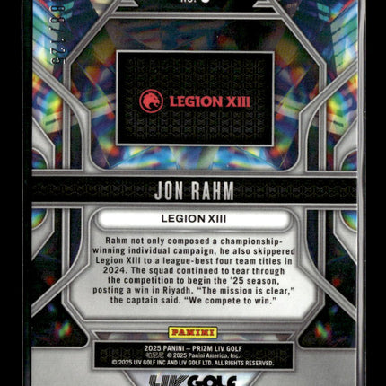 2025 Panini Prizm Prizmatic Jon Rahm #9 Red /125