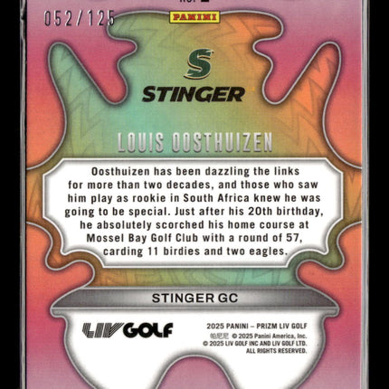 2025 Panini Prizm LIV Golf Groovy Louis Oosthuizen #2 052/125