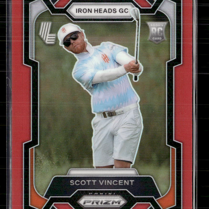 2024 Panini Prizm LIV Golf Scott Vincent #20 Red RC 051/149