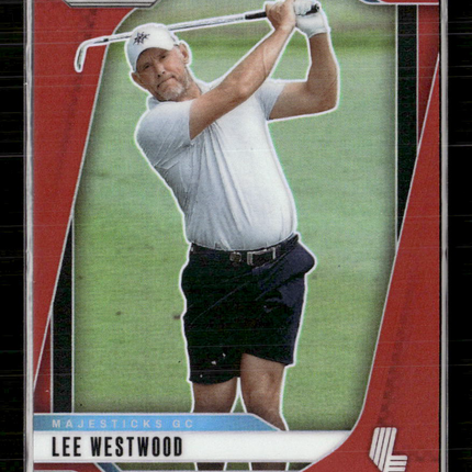 2025 Panini Prizm LIV Golf Lee Westwood #77 Red 124/125