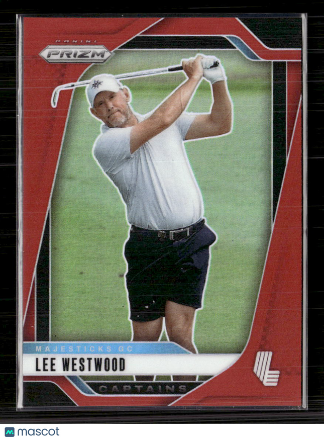 2025 Panini Prizm LIV Golf Lee Westwood #77 Red 124/125