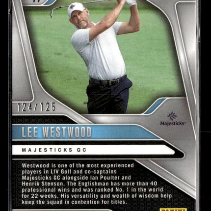2025 Panini Prizm LIV Golf Lee Westwood #77 Red 124/125