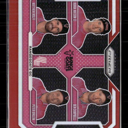 2025 Panini Prizm LIV Golf Watson Uihlein Wolff Campbell #63 Red 044/125