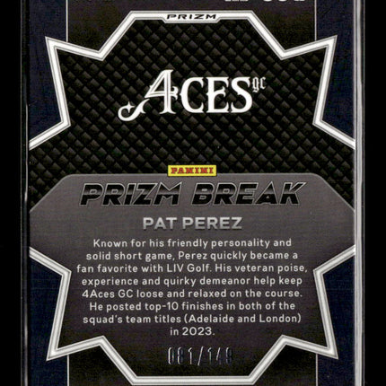 2024 Panini Prizm LIV Golf Prizm Break Pat Perez #2 081/148