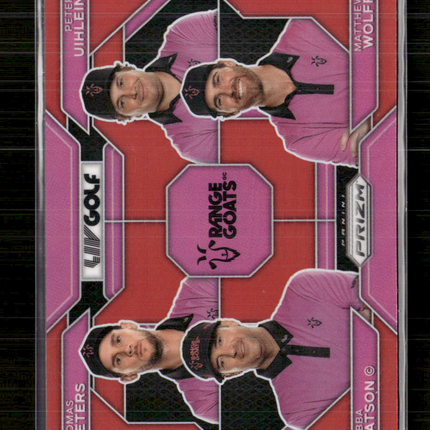 2024 Panini Prizm LIV Golf Watson Pieters Uihlein Wolff #64 Pink 049/149