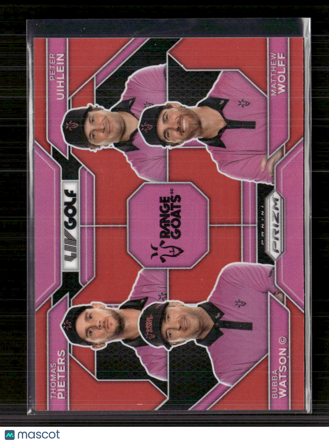 2024 Panini Prizm LIV Golf Watson Pieters Uihlein Wolff #64 Pink 049/149