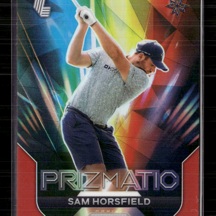 2024 Panini Prizm LIV Golf Prizmatic Sam Horsfield #8 Red 030/149