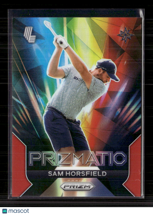 2024 Panini Prizm LIV Golf Prizmatic Sam Horsfield #8 Red 030/149
