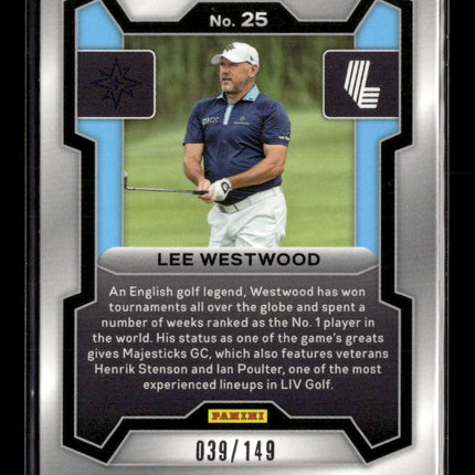2024 Panini Prizm LIV Golf Lee Westwood #25 Red RC 039/149