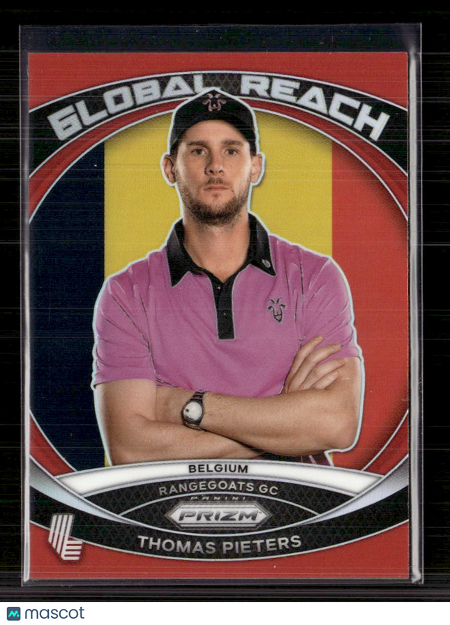 2024 Panini Prizm LIV Golf Global Reach Thomas Pieters #12 Red /149