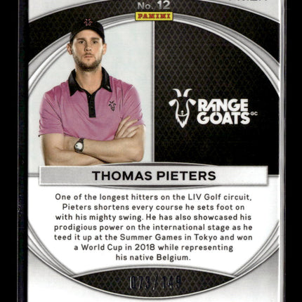 2024 Panini Prizm LIV Golf Global Reach Thomas Pieters #12 Red /149