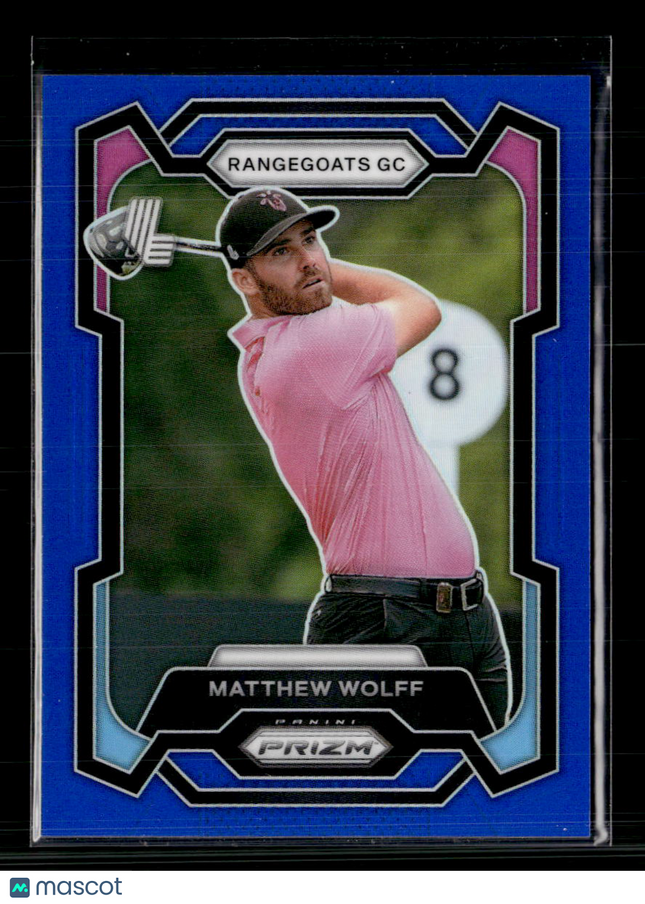 2024 Panini Prizm LIV Golf Matthew Wolff #11 Blue 81/99