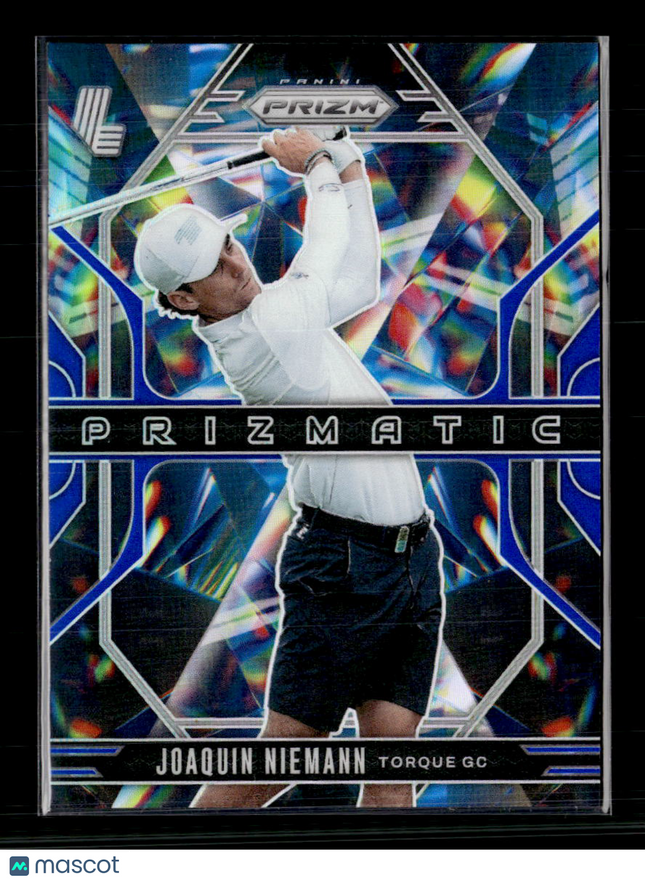 2025 Panini Prizm LIV Golf Prizmatic Joaquin Niemann #6 Blue
