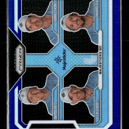 2025 Prizm LIV Golf Majesticks Poulter Horsfield Stenson Westwood #62 Blue 12/99